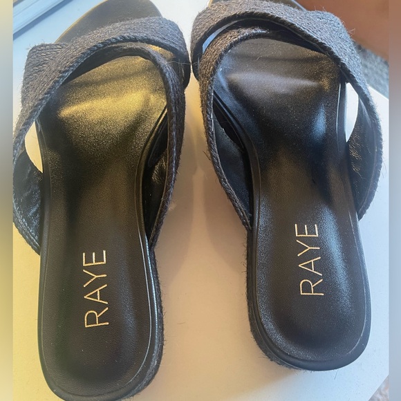 RAYE Tiko Black Raffia Sandals - Picture 5 of 9